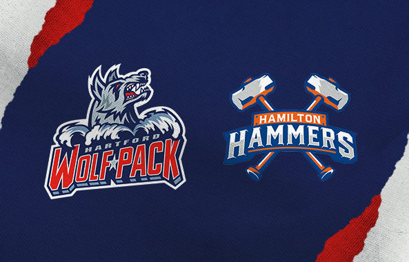 Hartford Wolf Pack vs Hamilton Hammers