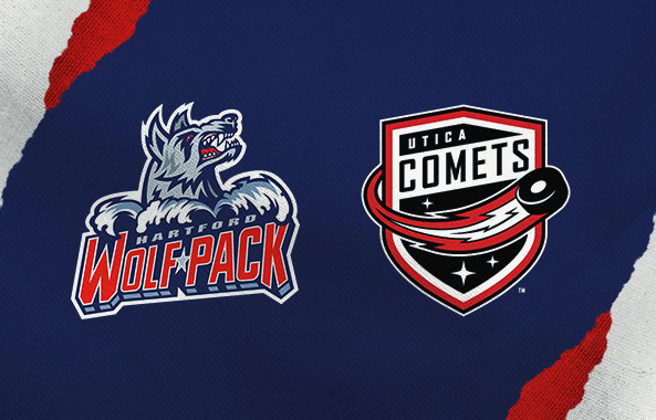 Hartford Wolf Pack vs Utica Comets