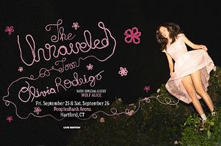 More Info for Olivia Rodrigo to Kick Off The Unraveled Tour in Hartford on September 25 & 26